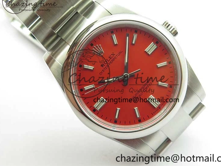 0510 Seasonal Oyster Perpetual 36mm 126000 BP Best Edition Red Dial on SS Bracelet 2652